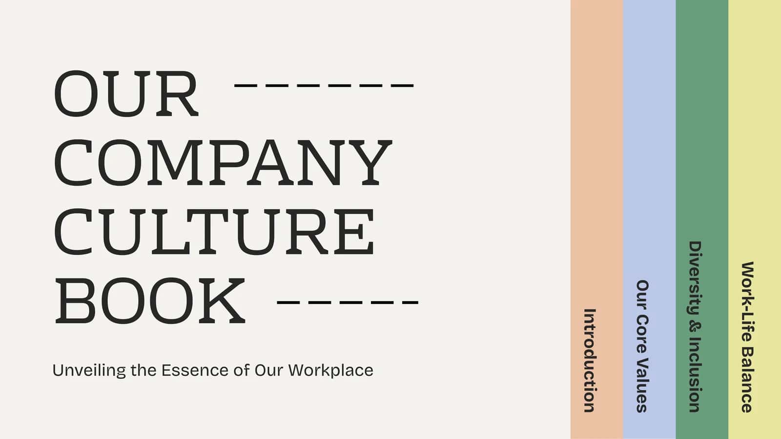 Our Company Culture Book 1