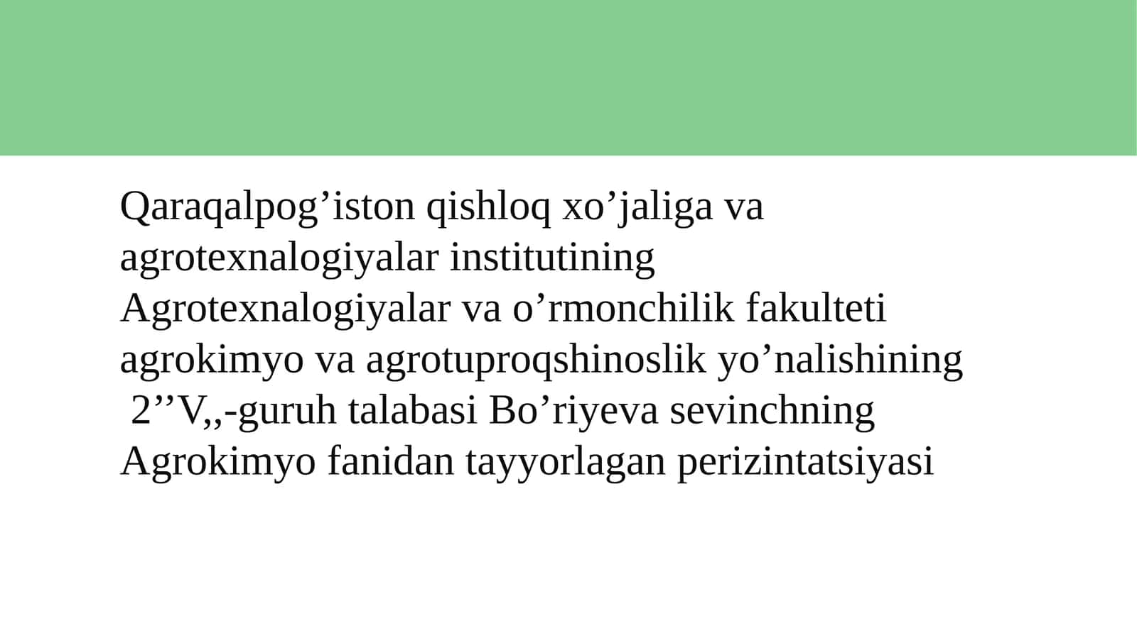 Fosforli o’g’itlarning ekalogik ro’li 1