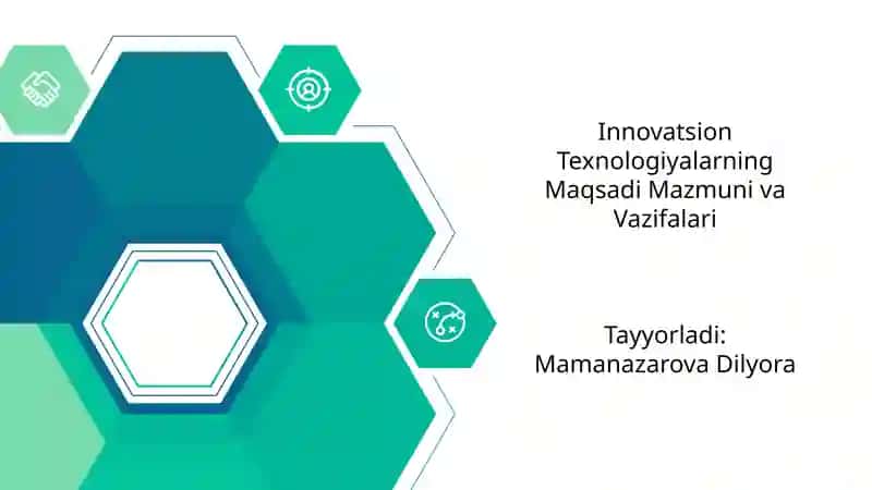 Innovatsion Texnologiyalarning Mazmuni