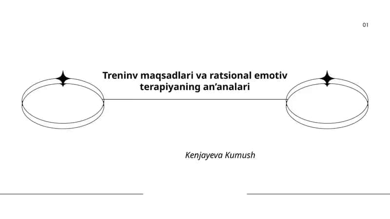 Treninv maqsadlari va ratsional emotiv terapiyaning an’analari 1