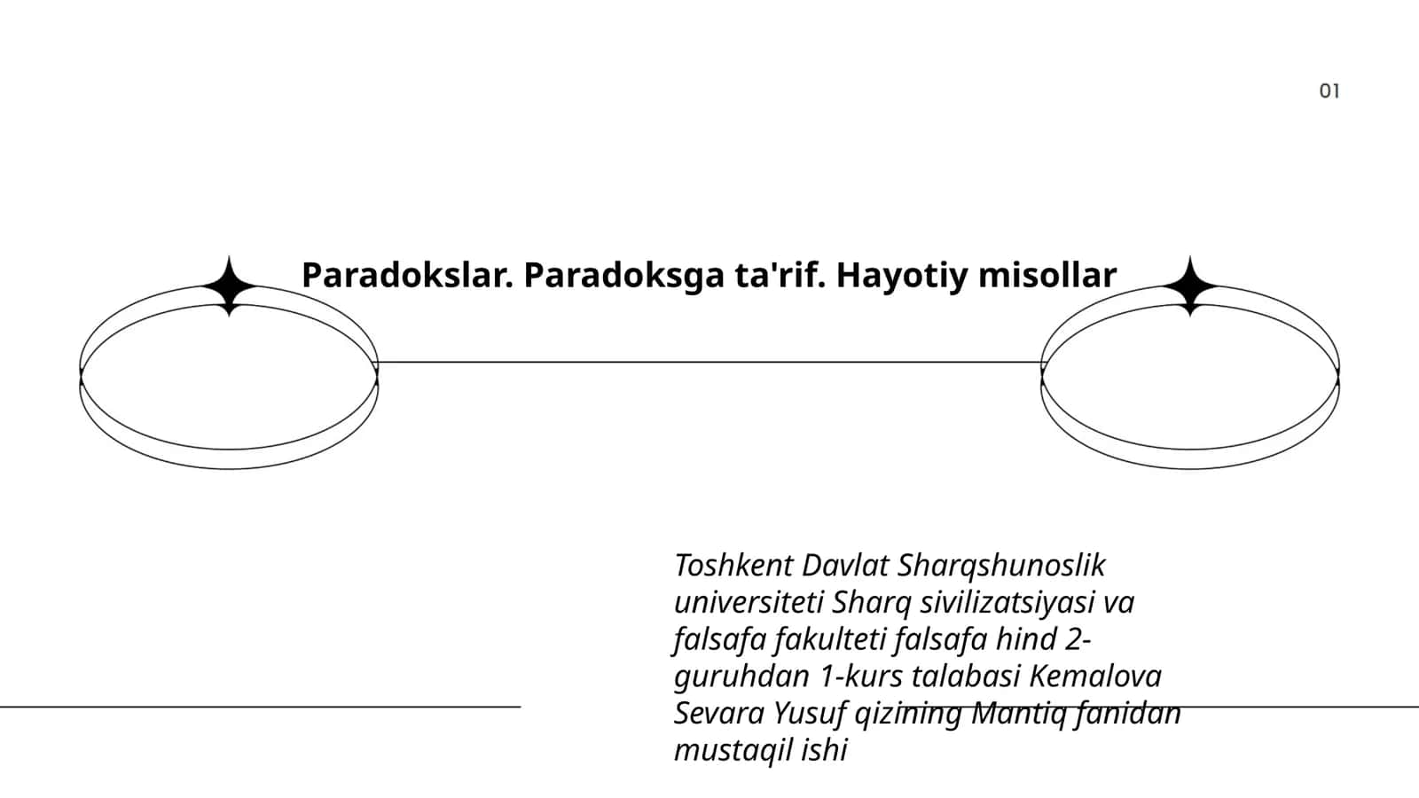 Paradokslar. Paradoksga ta'rif. Hayotiy misollar 1