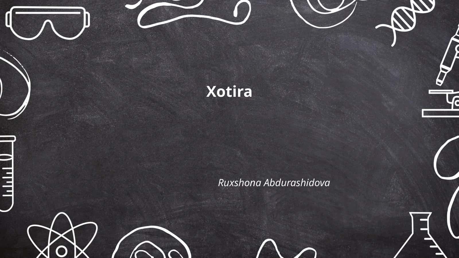 Xotira 1