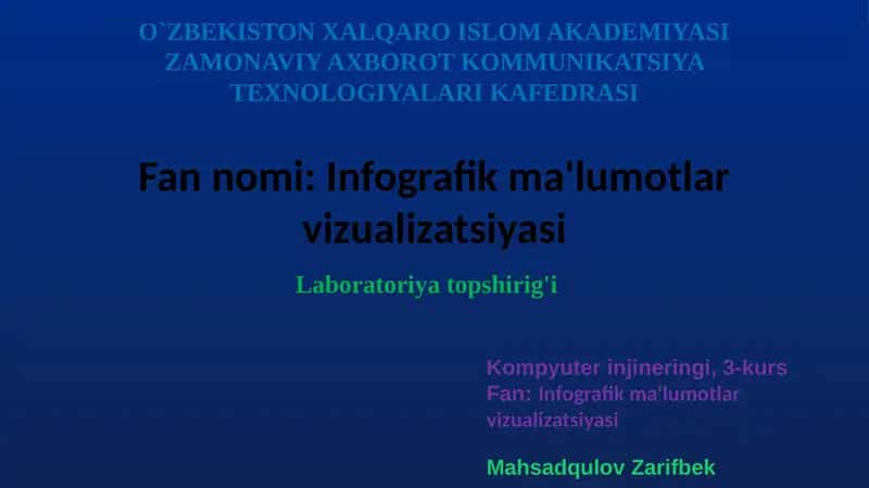 Infografik ma'lumotlar vizualizatsiyasi 1