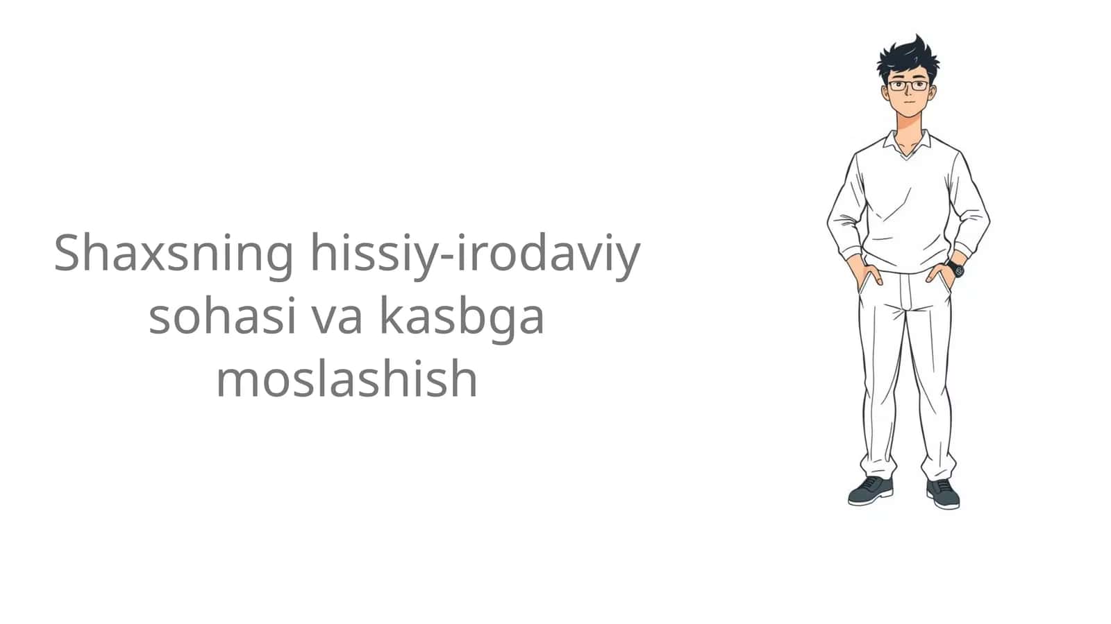 Shaxsning hissiy-irodaviy sohasi va kasbga moslashish 1