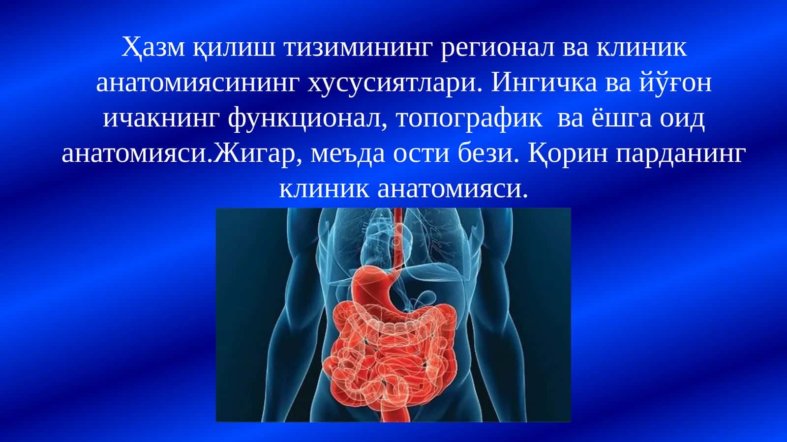 Қорин парданинг клиник анатомияси 1