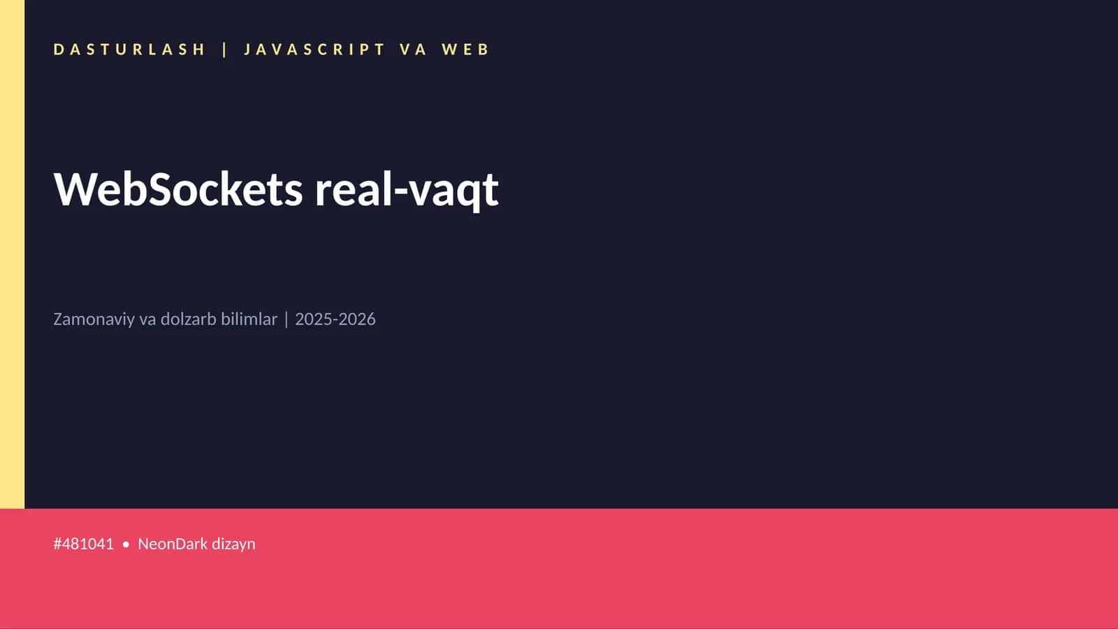 WebSockets real-vaqt 1