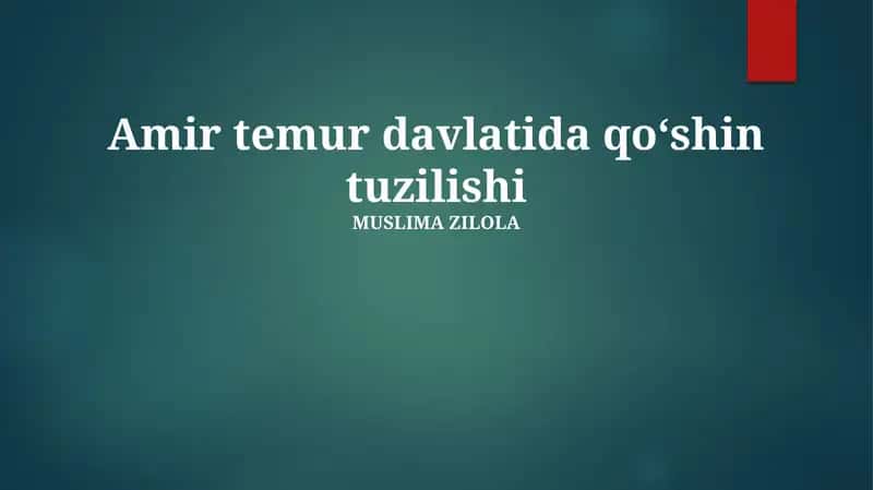 Temuriylar armiyasining tarkibi va qurollanishi 1