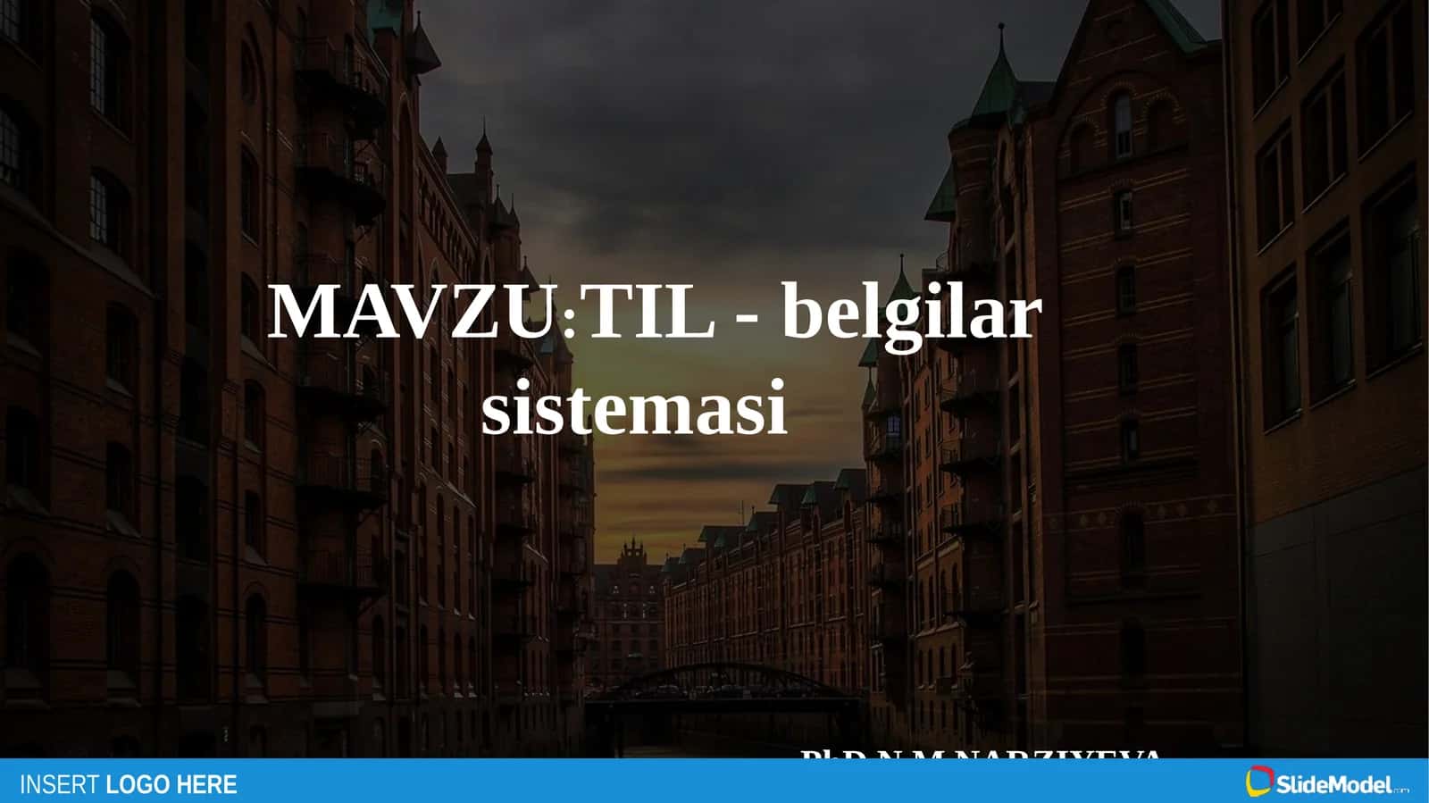 TIL - belgilar sistemasi 1