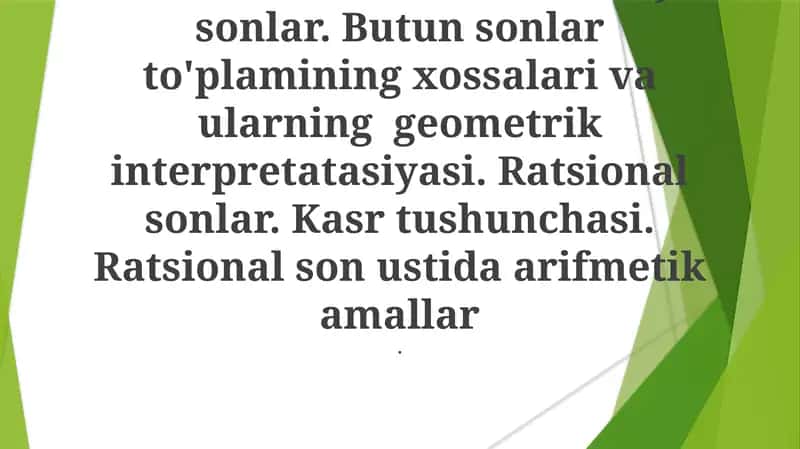 Ratsional sonlar 1