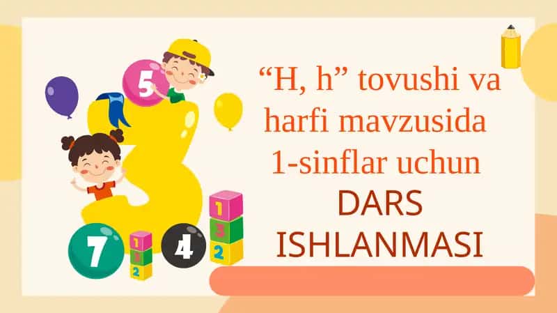 "H, h tovushi va harfi" 1