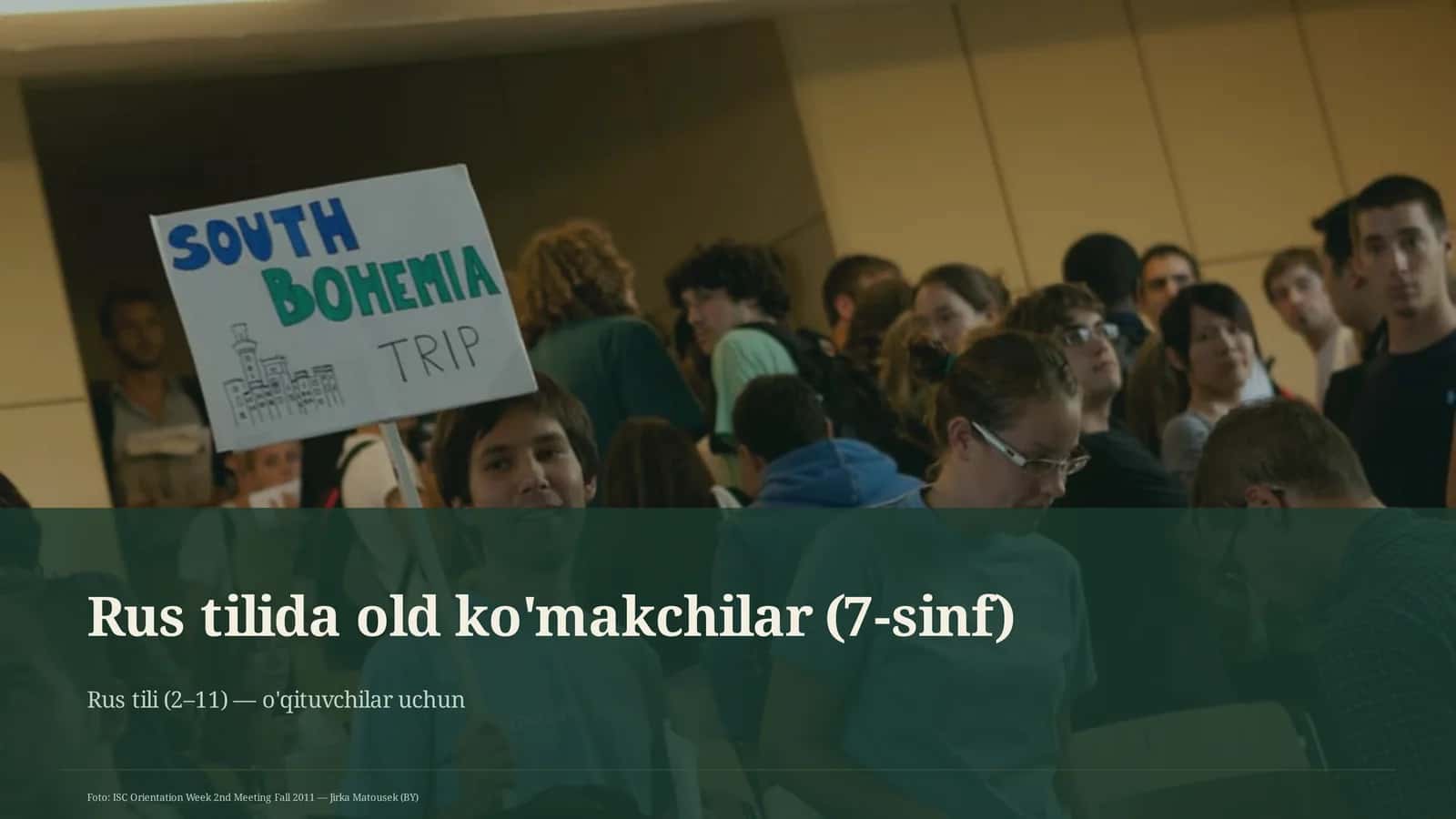 Rus tilida old ko'makchilar (7-sinf) 1