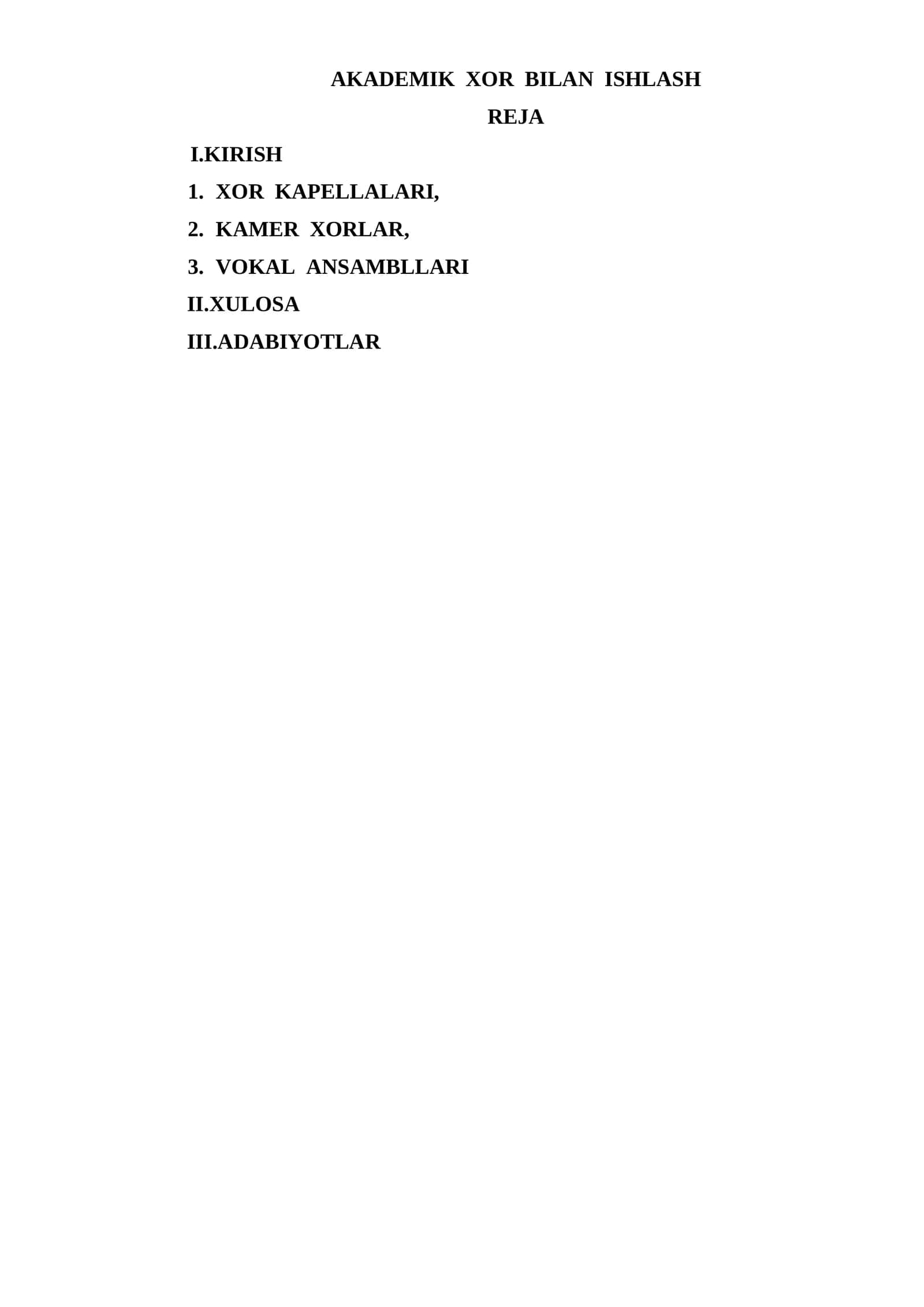 AKADEMIK XOR BILAN ISHLASH 1