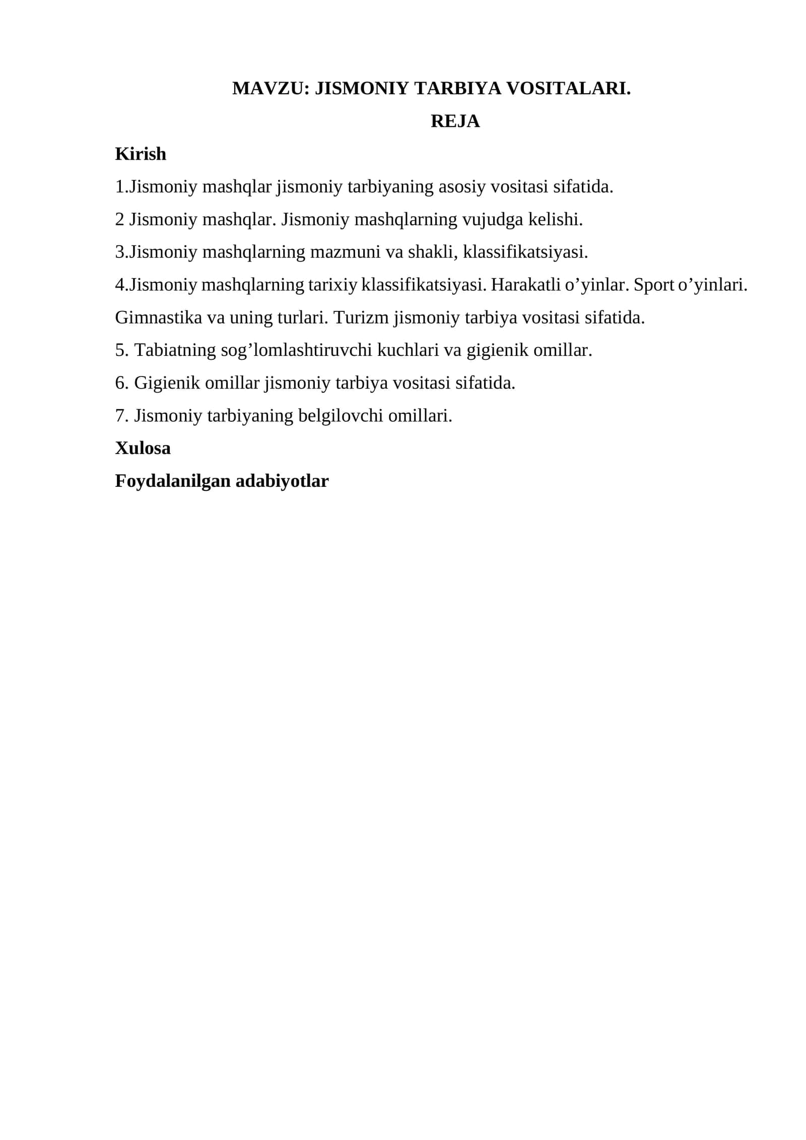 Jismoniy tarbiya vositalari 1