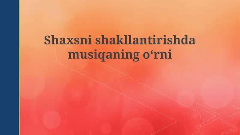 Musiqa va shaxsiyat 1