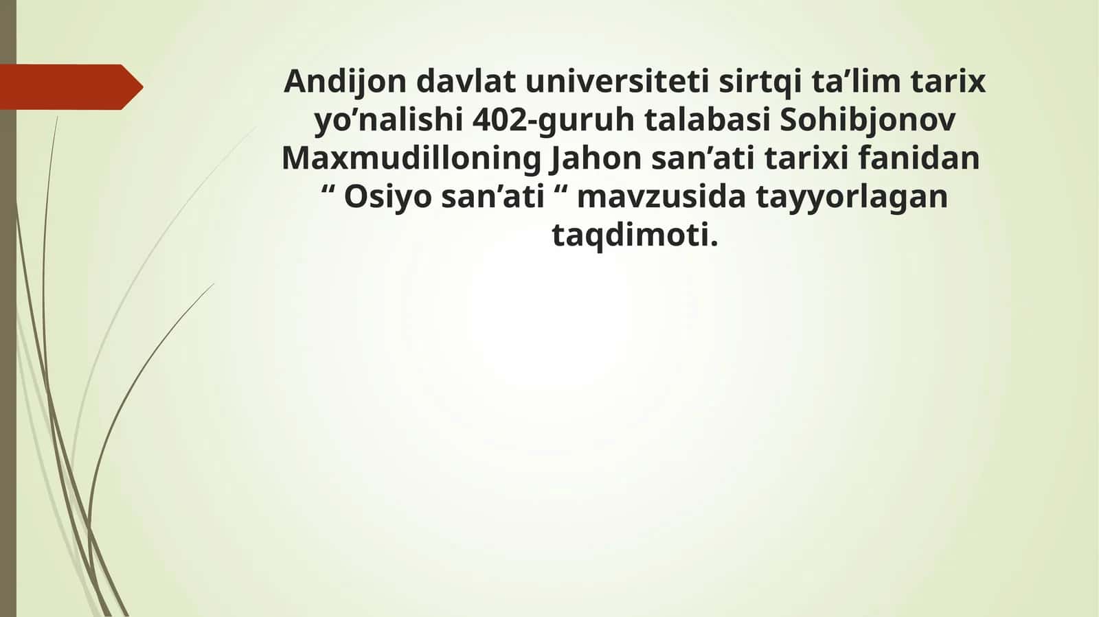 Osiyo san’ati 1