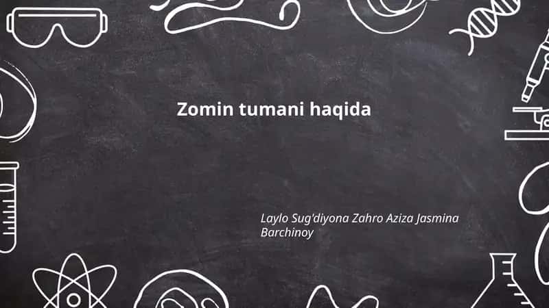 Zomin tumani haqida 1