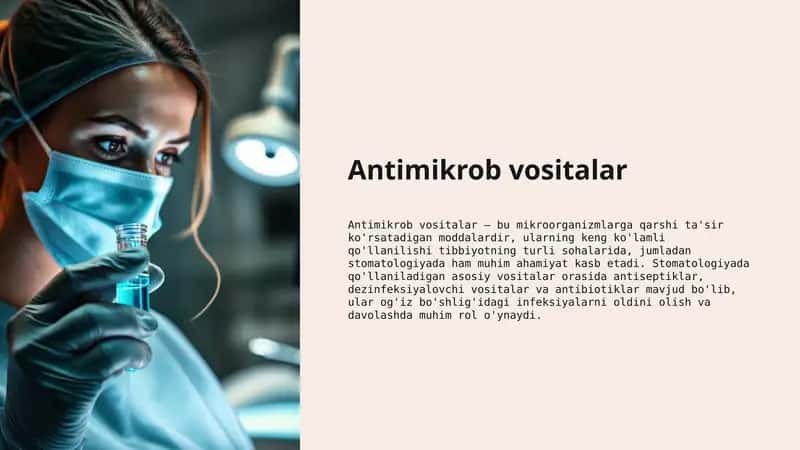 Antimikrob vositalar 1