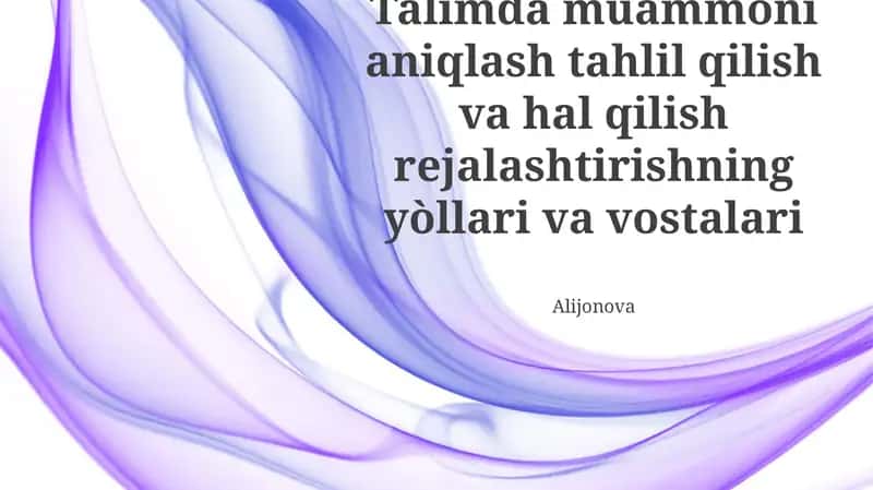 Yechim Rejasi va Rivojlantirish 1