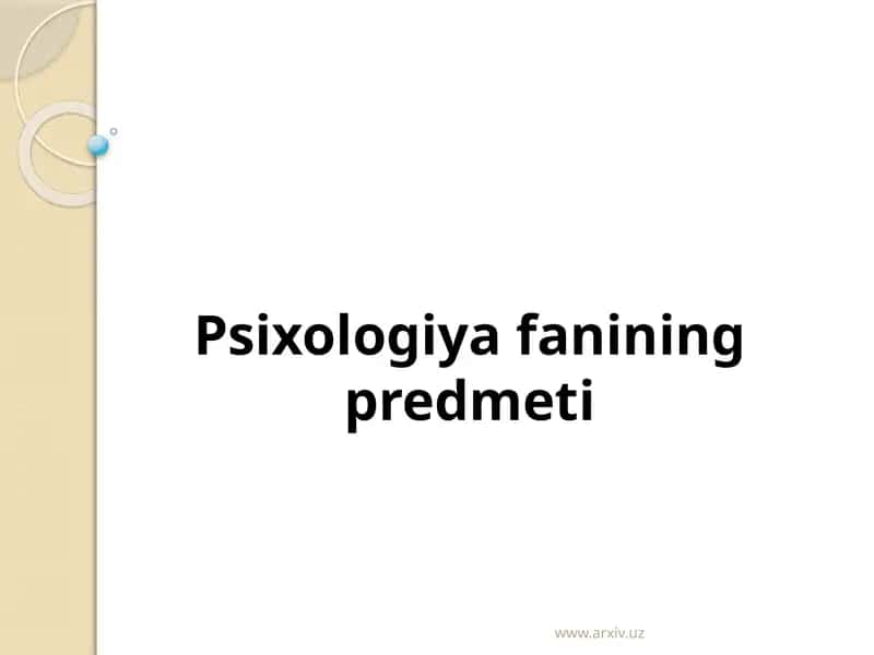 Psixologiyafaniningpredmeti 1