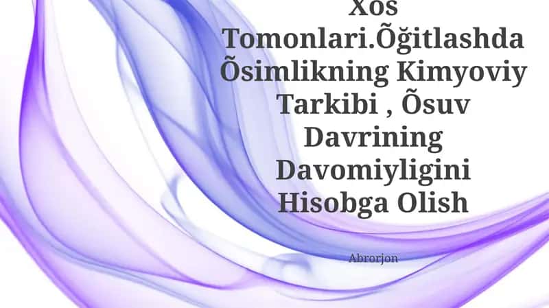 Donli Ekinlarni Õğitlashning Õziga Xos Tomonlari 1