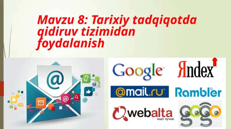 Tarixiy tadqiqotda qidiruv tizimidan foydalanish 1