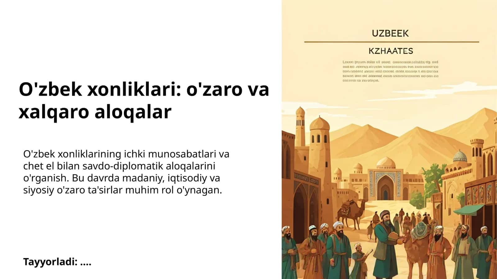 Xonliklararo diplomatik aloqalar va sulh shartnomalari 1