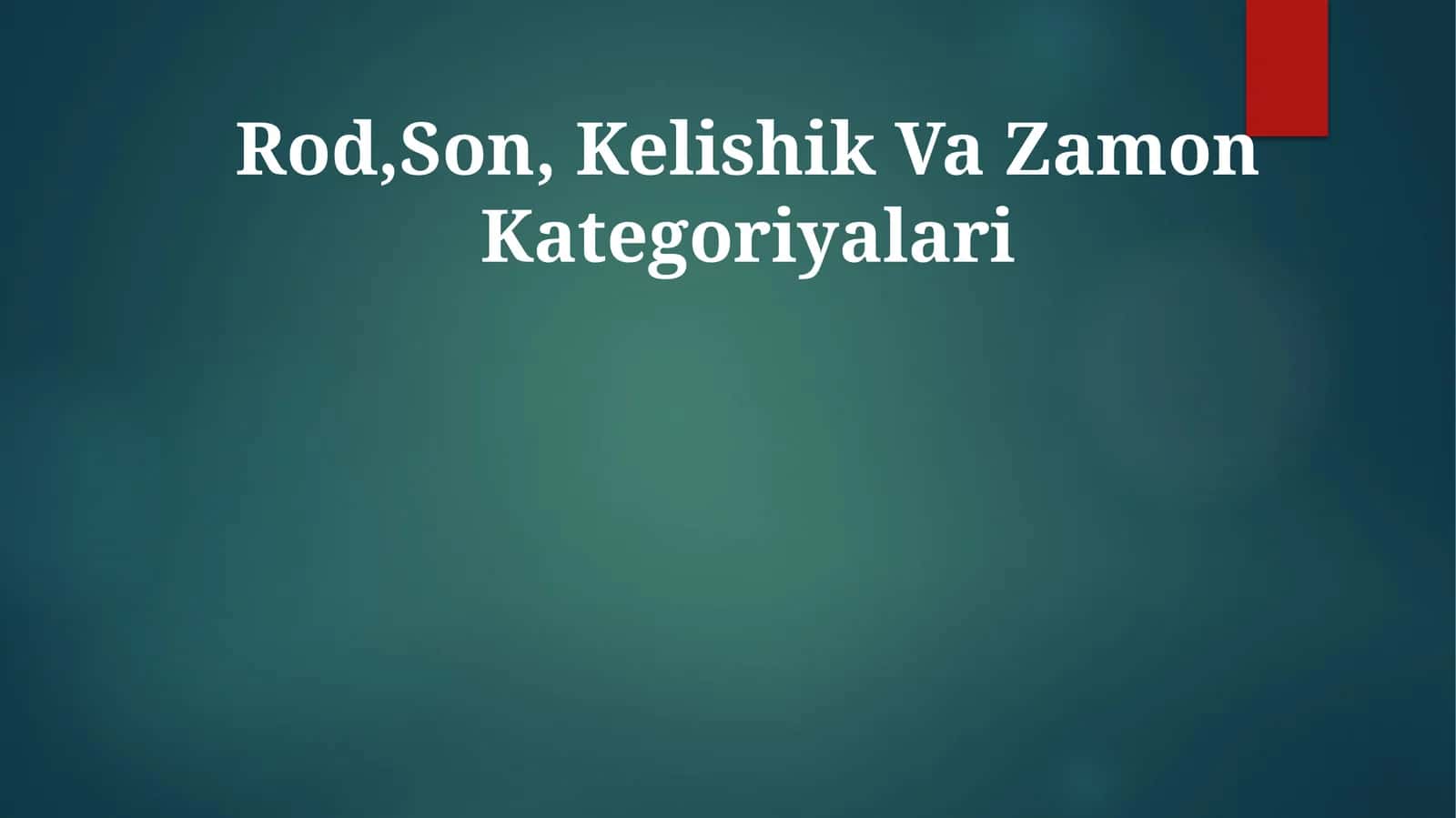 Turk tilidagi fe’l zamon turkumlari 1