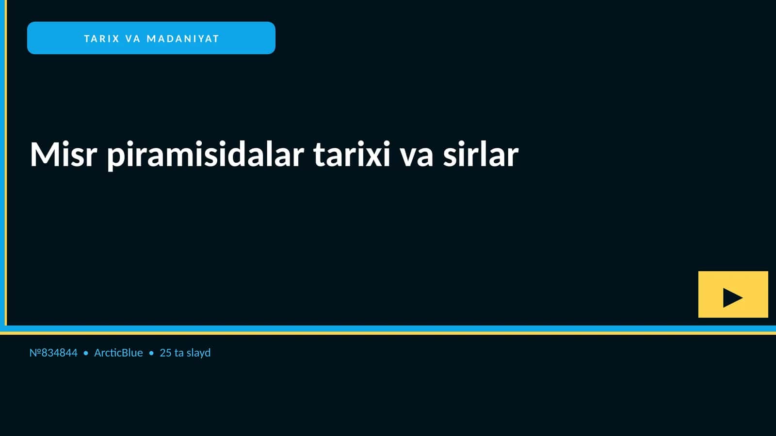 Misr piramisidalar tarixi va sirlar 1