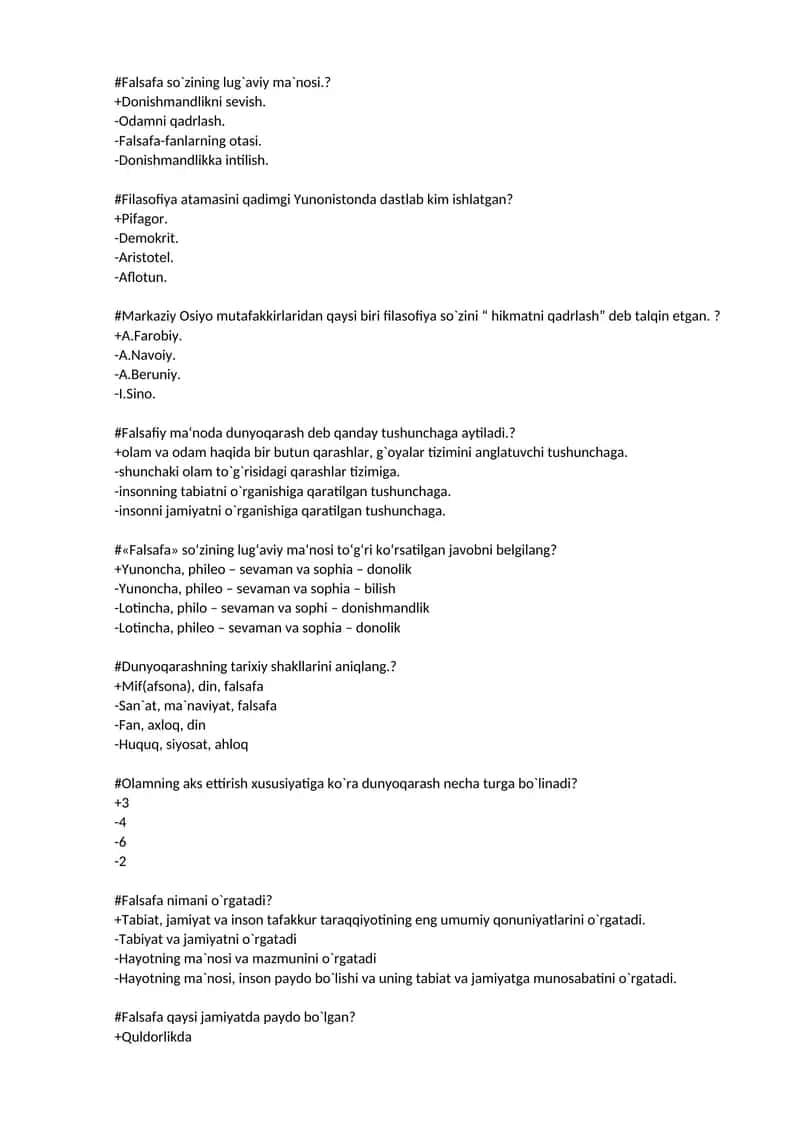 Falsafa so`zining lug`aviy ma`nosi 1
