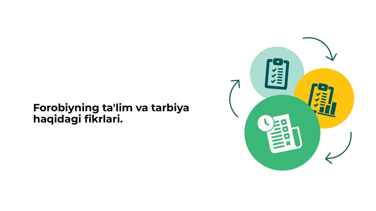 Forobiyning ta'lim va tarbiya haqidagi fikrlari. 1