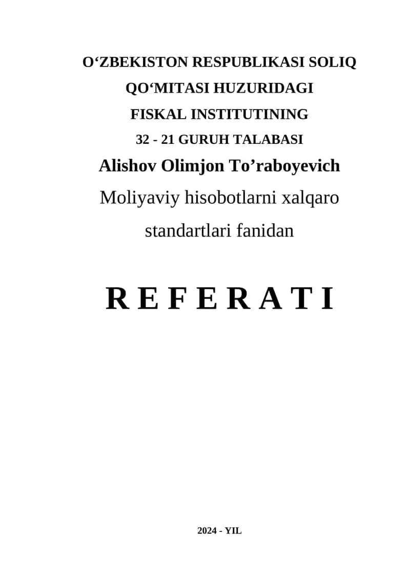 Uzoq Muddatli Aktivlarni Qayta Baholash va Ularni Hisobdan Chiqarish 1