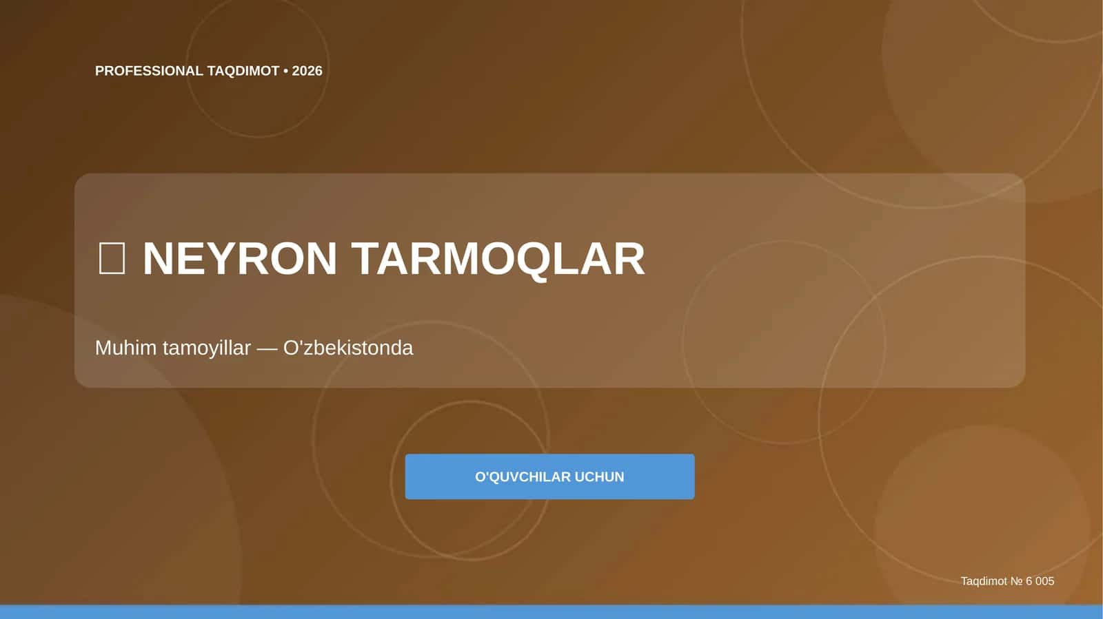 Neyron tarmoqlar: muhim tamoyillar 1