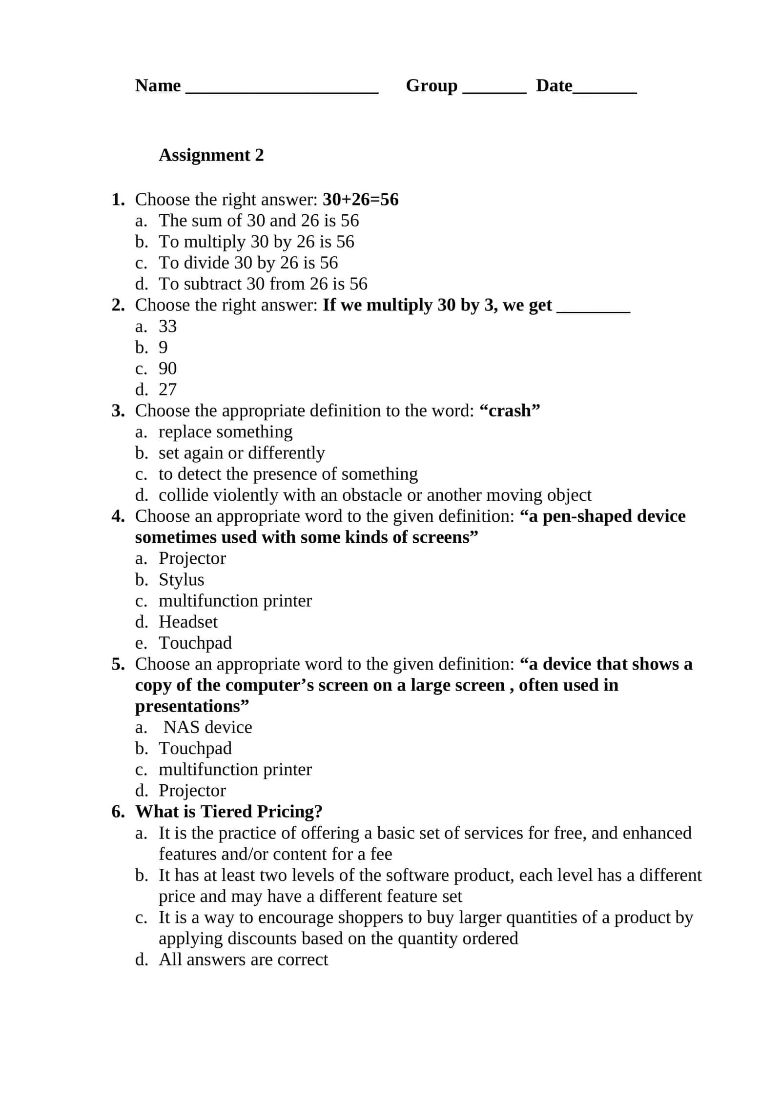 Assignment 2 1