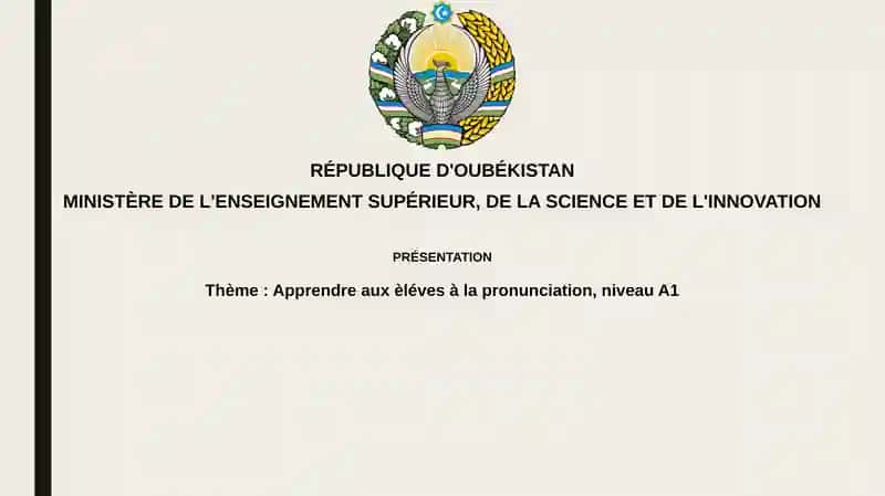 Prononciation A1