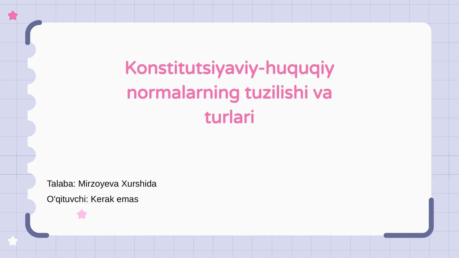 Konstitutsiyaviy-huquqiy normalarning tuzilishi va turlari 1