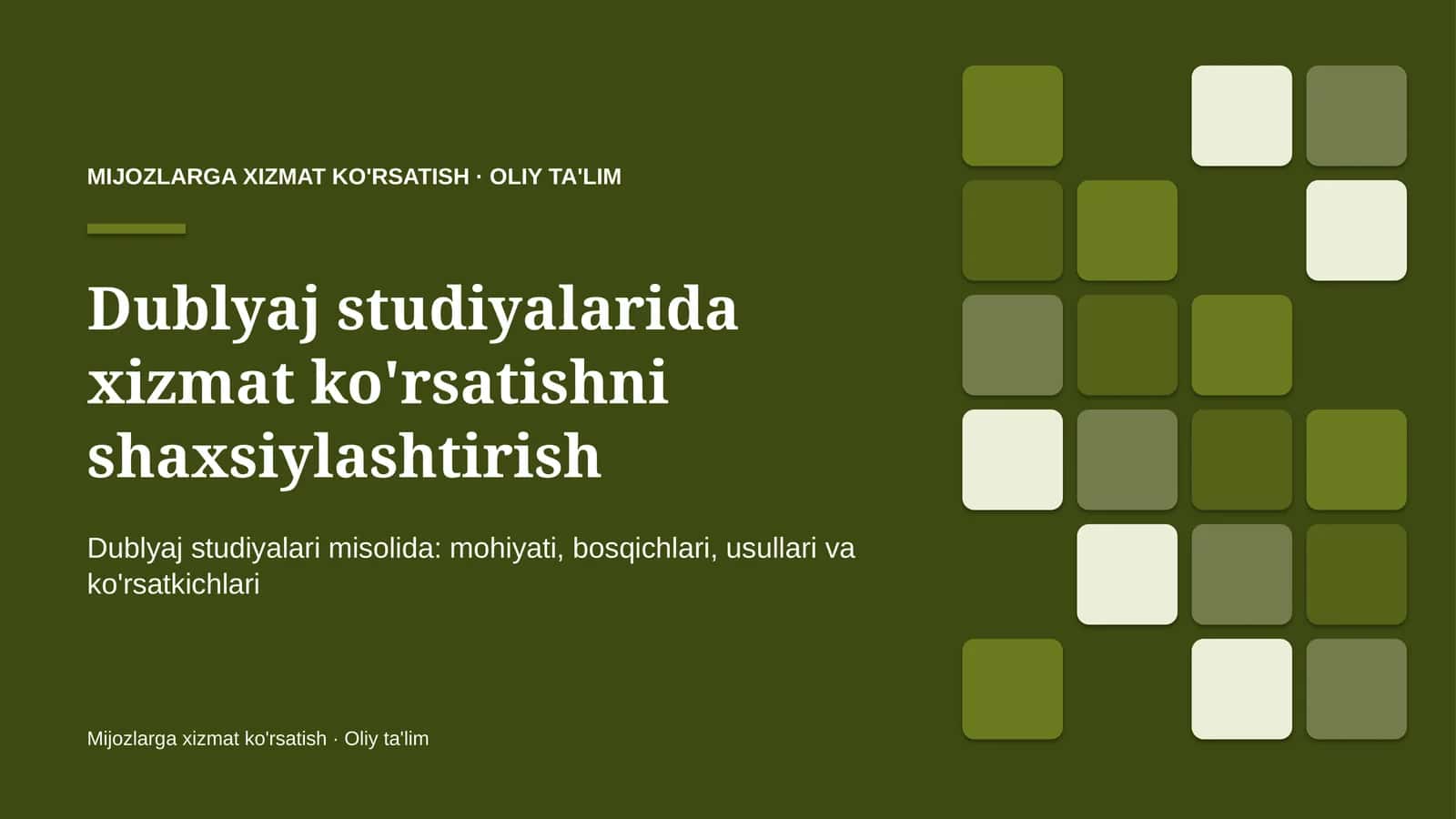 dublyaj studiyalarida xizmat ko'rsatishni shaxsiylashtirish 9386 1