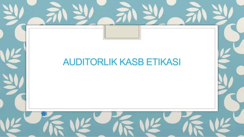 auditorlik kasb etikasi 1