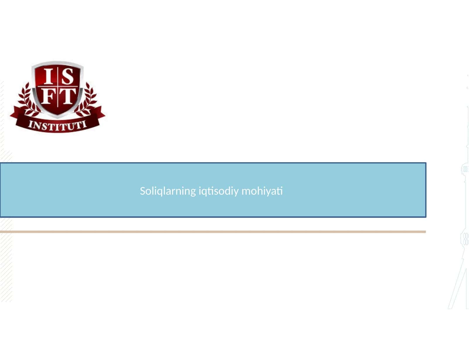 Soliqlarning iqtisodiy mohiyati 1
