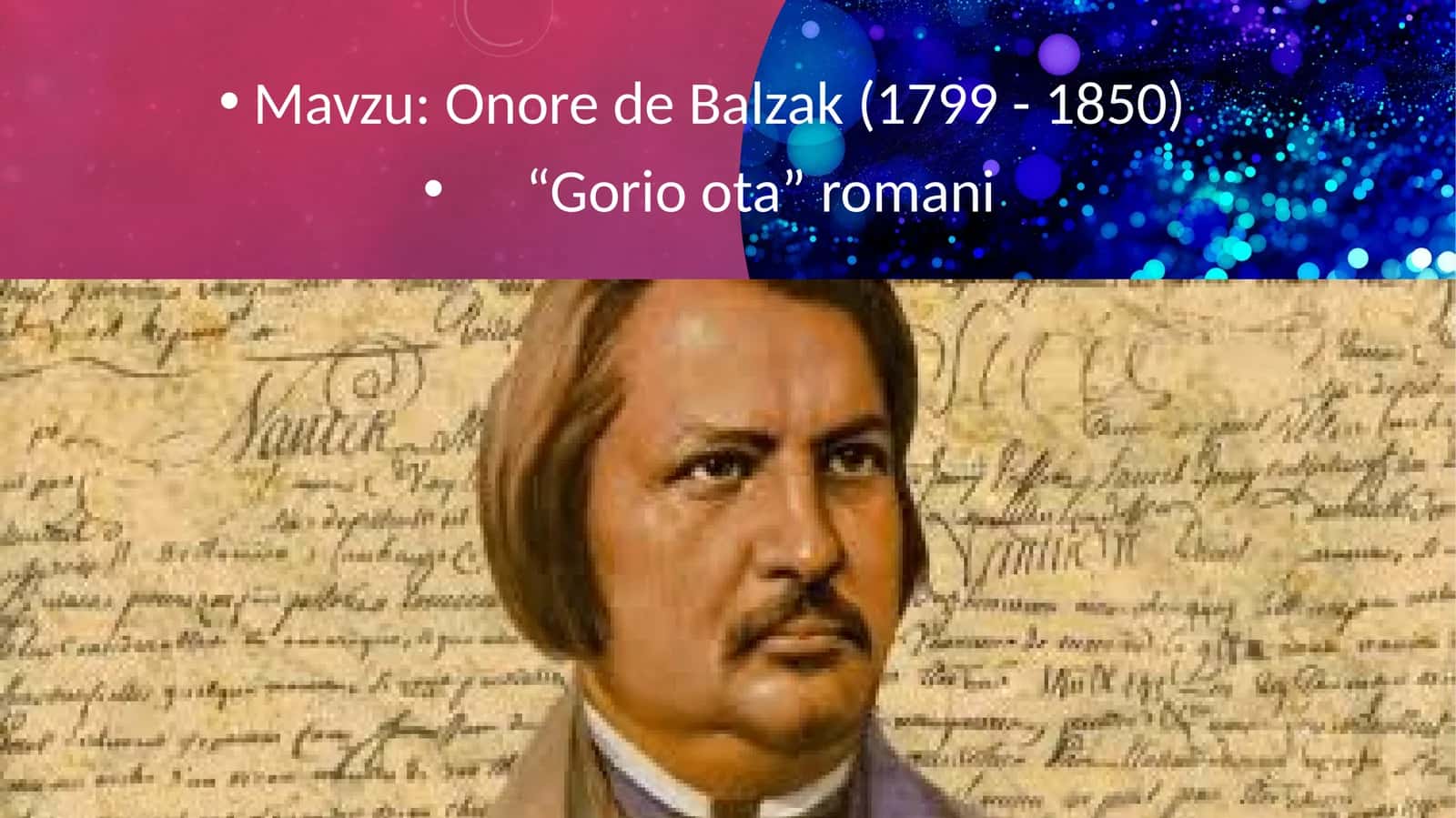 Onore de Balzak (1799 - 1850) “Gorio ota” romani 1