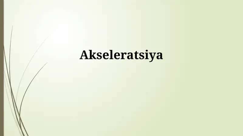 Akseleratsiya 1