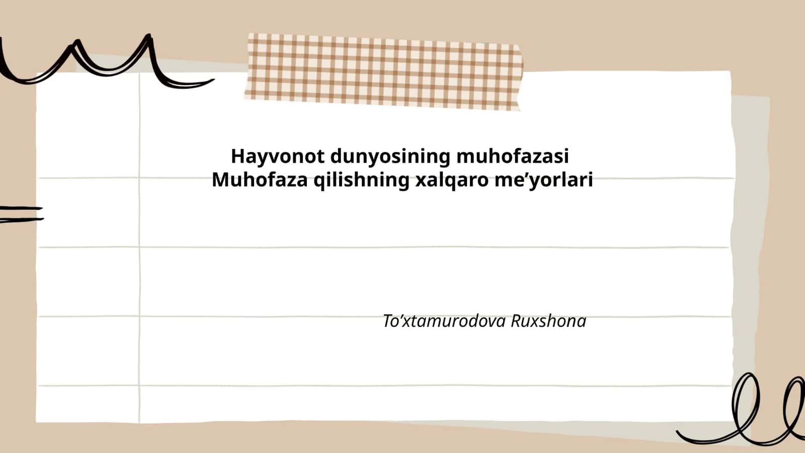 Hayvonot dunyosining muhofazasi 1