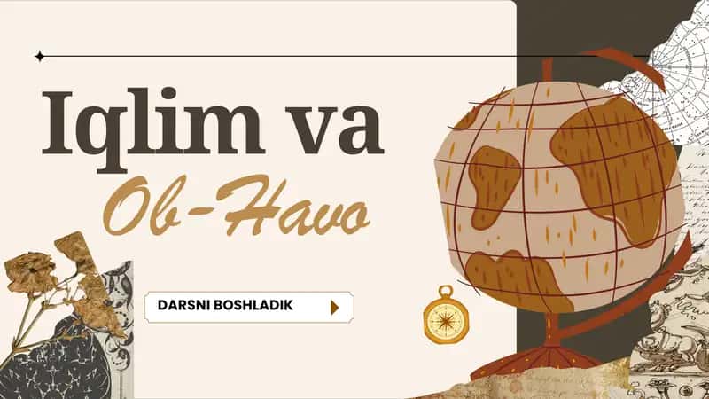 Ob-havo va iqlim mavzusida taqdimot. 1