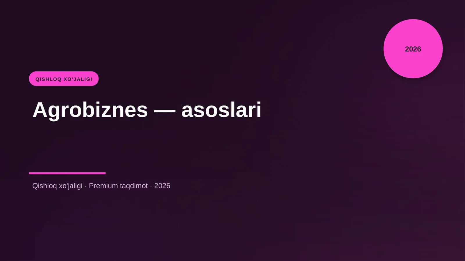 Agrobiznes — asoslari 1