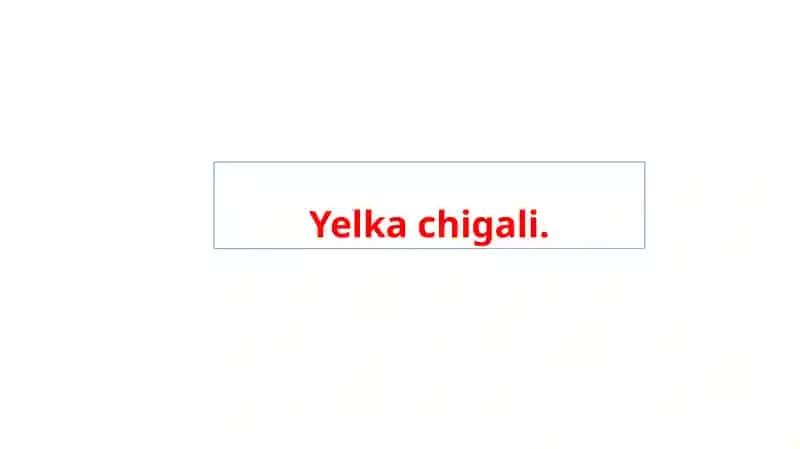 Yelka chigali.