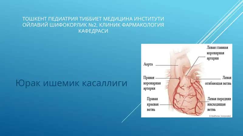 Юрак ишемик касаллиги 1