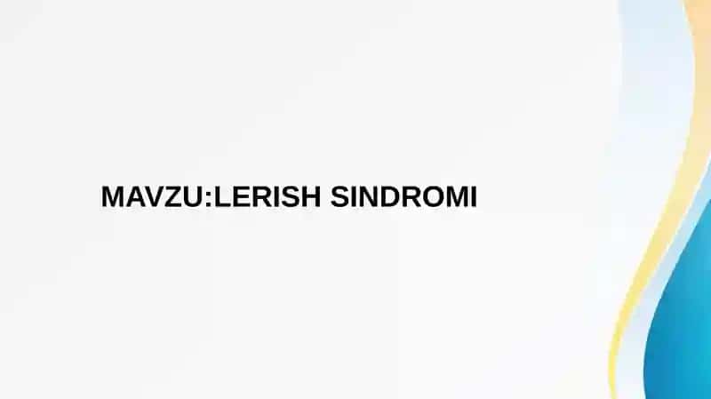 Lerish sindromi