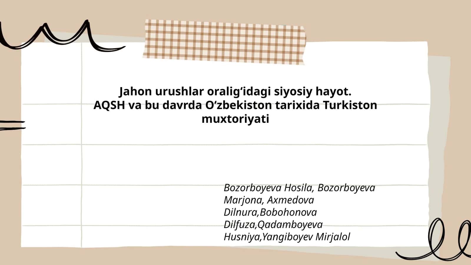 Turkiston muxtoriyati 1