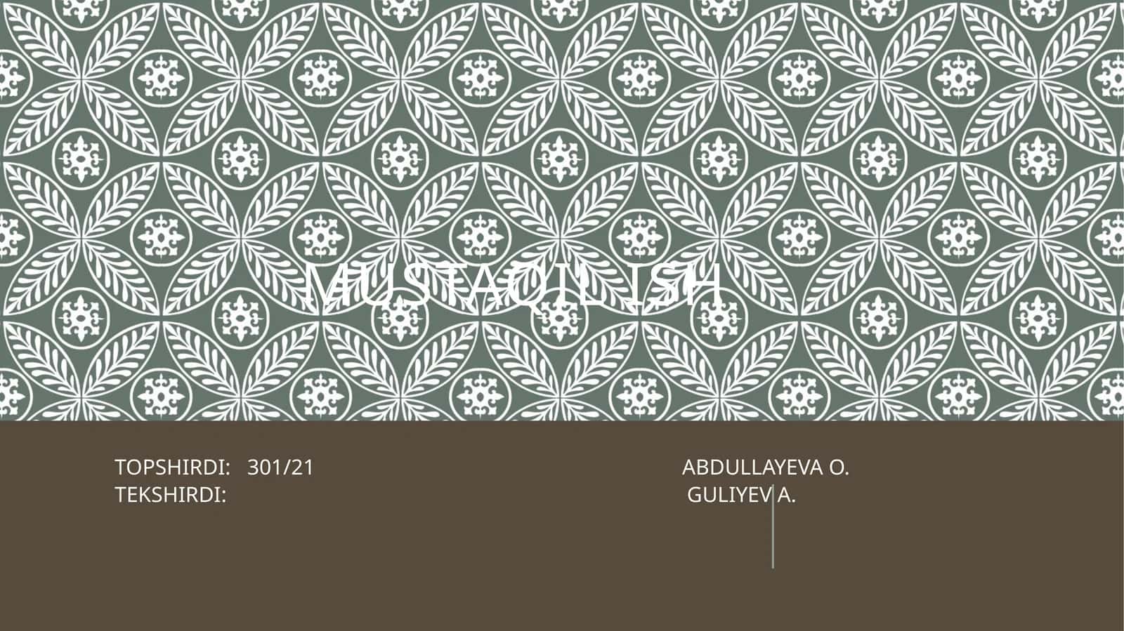 DIFFERENSIAL TENGLAMALAR SIMVOLLARNI HISOBLASH 1