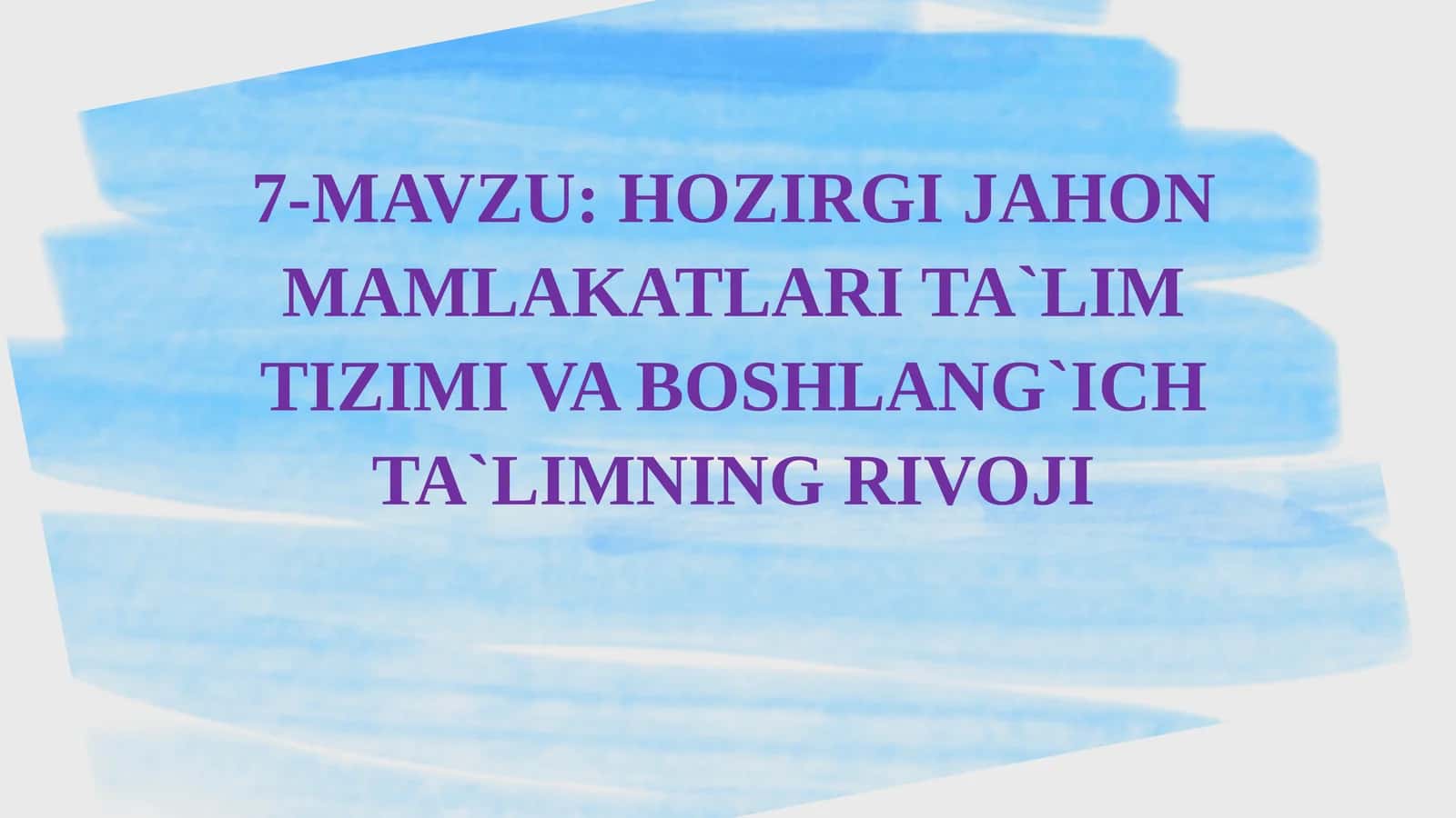 MA’LUMOT 1