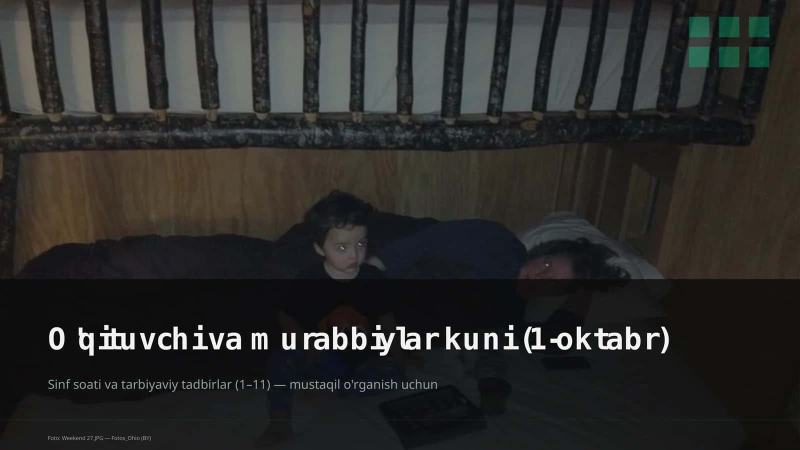 O'qituvchi va murabbiylar kuni (1-oktabr) 1